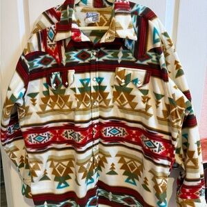 Western fleece shirt.